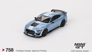 MINI GT 758 Ford Mustang Shelby GT500 Heritage Edition Car Model MGT00758 [upl. by Alves755]