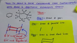 Cyclohexane Chair Conformation and Axial Equatorial Stability [upl. by Bayard]