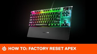 HowTo SteelSeries Apex Reset [upl. by Tortosa112]