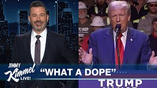 Jimmy Kimmel Responds to Trump Calling Him “One of the Dumbest Human Beings Ever” [upl. by Leinad]