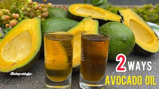 HOW TO MAKE AVOCADO OIL AT HOME HOMEMADE AVOCADO OIL FROM SCRATCH2 WAYS avocado oil SEED amp SKIN [upl. by Enileve]