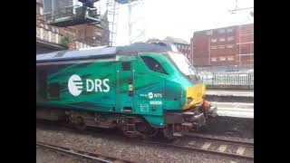 The Class 68 DRS No68006 Pride of the North with Network Rail Wagons was passing at Carlisle [upl. by Acul]