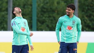 SELEÇÃO CONFIANTE JOGADORES CONSIDERAM BRASIL FAVORITO CONTRA A INGLATERRA CONCENTRAÇÃO TOTAL [upl. by Burra691]