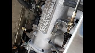 Installing a Skunk2 intake manifold and throttle body PART 1 [upl. by Gazo975]