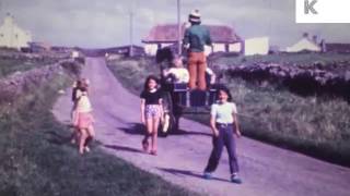 1960s 1970s Ireland Horse Drawn Carts [upl. by Orestes849]