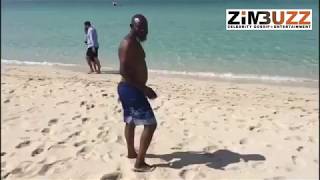 Watch CDE Chinotimba jump into the Gulf in Dubai [upl. by Oiligriv661]