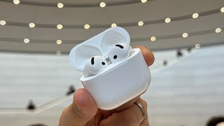 Apple AirPods 4 w Active Noise Cancellation  First Look amp Hands On [upl. by Yreffej295]