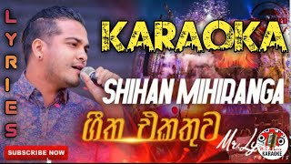 Shihan Mihiranga Nonstop Karaoke Shihan with Flashback Karaoke  MTS Live Karaoka [upl. by Akierdna499]