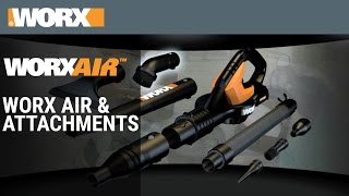 20V MaxLithium WORX AIR  Attachments [upl. by Vernen]