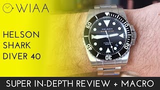 Helson Shark Diver 40 Watch Review [upl. by Bogie]