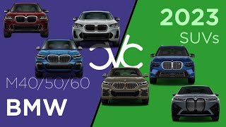 2023 BMW M SUVs X3 M40i vs X4 M40i vs X5 M50i vs X6 M60i vs X7 M60i vs iX M60 [upl. by Yllrebmik]