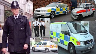 Uk Police officers and their cars from 1990s to 2000s uk 999 emergency service [upl. by Eugine]