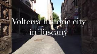 Volterra  walk through this beautiful town in Tuscany Italy July 2020 [upl. by Coward]