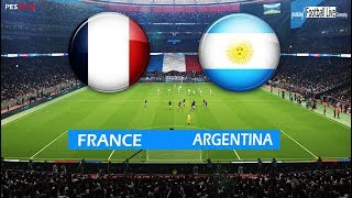 PES 2018  FRANCE vs ARGENTINA  Full Match amp Amazing Goals  Gameplay PC [upl. by Ader]