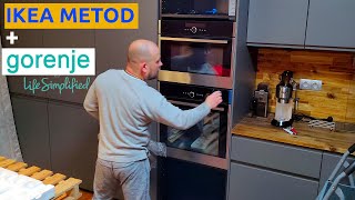 Gorenje Built In Oven and microwave oven IKEA METOD kitchen cabinet integrateion stepbystep guide [upl. by Ahseken941]