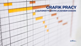 GRAFIK PRACY z automatycznym liczeniem godzin [upl. by Durman352]