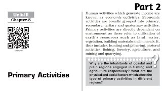 Primary activities class 12 geography part 2 [upl. by Mackler827]