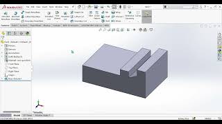 PART DESIGN IN SOLIDWORKS  FEATURES EXTRUDED BOSS BASE  EXTRUDED CUT [upl. by Sisenej]