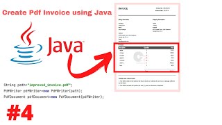 Creating invoice product list in java part 4 [upl. by Obnukotalo]