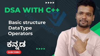 DSA02 Basic Structure Datatype Variable and Operators  Kannada  by Script kiddie [upl. by Noslrac]