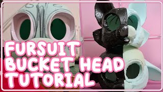 Fursuit bucket head tutorial How to make a fursuit head [upl. by Makell585]