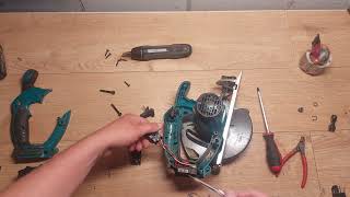 Makita BSS611 jungiklio keitimasswitch replacement makita diy powertools [upl. by Idisahc]