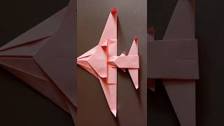 Jet fighter  Paper jet fighter  How to make paper airplane  Easy tutorial [upl. by Yenttirb420]