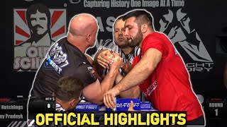 Todd Hutchings vs Evgeny Prudnik Armwrestling Supermatch  East vs West 4 [upl. by Rudiger]