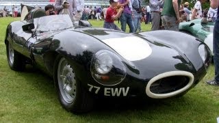 1956 Jaguar DType Start amp Revs SOUND [upl. by Atikkin]