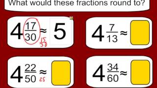 Estimating Sums and Differences with Fractions [upl. by Eisor]