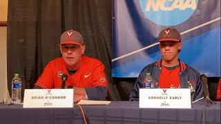 UVa baseball press conference after advancing to super regional round [upl. by Sonnnie975]