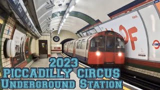 PICCADILLY CIRCUS Tube Station 2023 [upl. by Ramo]