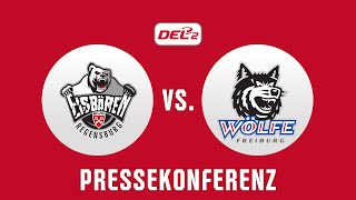 PRESSEKONFERENZ  EISBÄREN REGENSBURG  EHC FREIBURG  11102024 [upl. by Obed839]