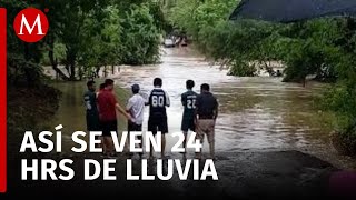 Desborde de ríos en Huejutla Hidalgo deja a varias comunidades incomunicadas [upl. by Silisav]