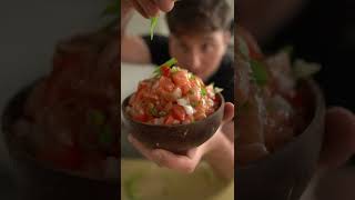 If Ceviche and Poke Had A Baby  Hawaiian Lomi Lomi Salmon [upl. by Sidnarb98]