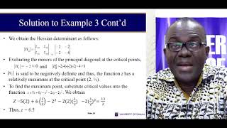 econ 315 Session 2  Constrained and Unconstrained Optimization [upl. by Aisatnaf]