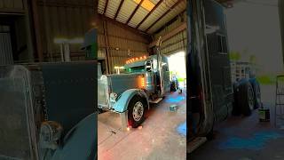 2002 Peterbilt 379 Custom Painted Destroyer Grey peterbilttrucks peterbilt379 379 customized [upl. by Kinghorn]