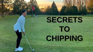 Chipping Technique Golf  How To Get Solid Contact Around The Greens [upl. by Valerlan]