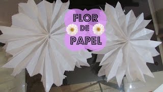 DIY FLORES DE PAPEL feito com saco de pipoca [upl. by Wennerholn]