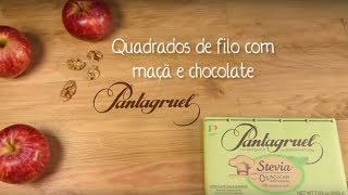 Receita Pantagruel  Receita de Quadrados de Filo com Maçã e Chocolate [upl. by Neetsirhc]