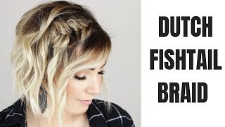 FISHTAIL BRAID FOR SHORT HAIR [upl. by Anem]