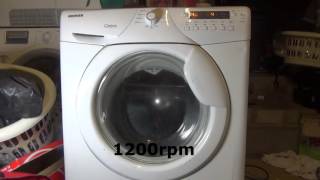 Hoover Optima OPH714D Washing Machine  Spin only cycle 1400rpm [upl. by Luehrmann398]