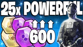 Destiny 2  Black Armory 25x POWERFUL ENGRAM OPENING 600 Power EASY [upl. by Gnod]