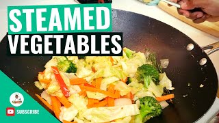 Jamaican Steamed Vegetables  Steam Vegetables  How to make Steam Vegetables  by chefali1027 [upl. by Aiker]