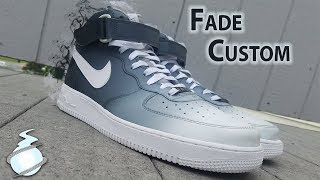 How To  Air Force 1  Fade Custom  Timelapse Tutorial [upl. by Ahsinirt]