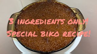 Special Biko Recipe  3 ingredients Biko Recipe  Easy Biko Recipe [upl. by Snoddy841]