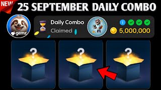 16 September 2024 Gemz Daily combo Cards Review  Gemz Coin Daily Combo gemzcombo airdrop [upl. by Aicitan]