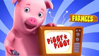 Piggy Piggy Yes Papa  Nursery Rhymes  Kindergarten Video  Toddlers Song For Kids by Farmees [upl. by Torrence88]