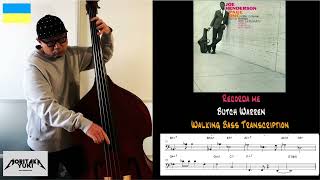 No56 Walking Bass Transcription  Recorda me  Butch Warren [upl. by Nevyar515]