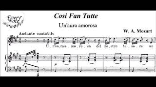 W A Mozart Unaura amorosa Karaoke Orchestral version [upl. by Llovera]